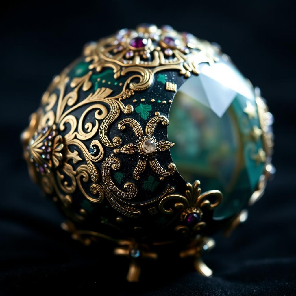 Imperial Russian Silver-Gilt and Jeweled Enamel Egg — Edwardian-era antiques from the Elysian Antiques & Collectibles collection. Cloisonné guilloché enamel, encrusted with precious stones.