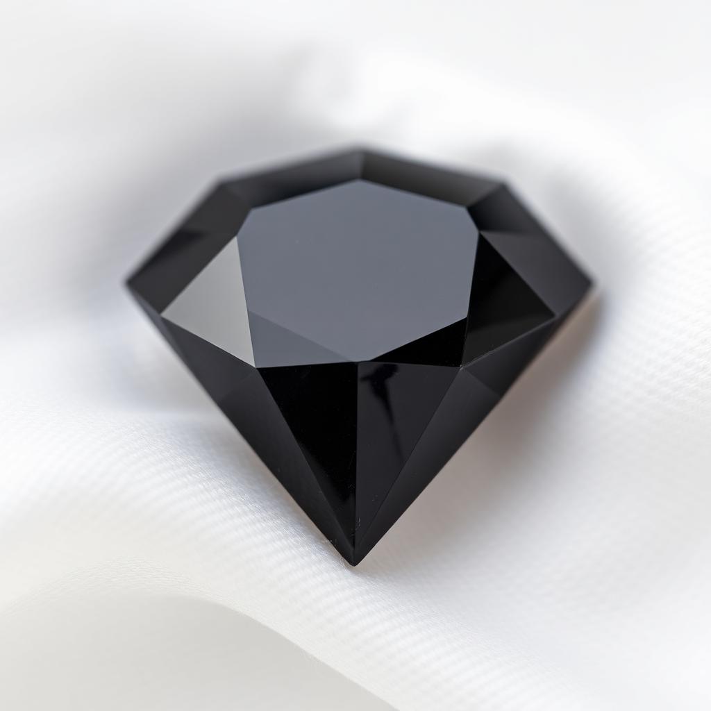 3.42 ct Fancy Black Brilliant Cut Diamond, GIA — Contemporary-era diamonds from the Elysian Antiques & Collectibles collection. Natural Fancy Black brilliant cut, opaque.