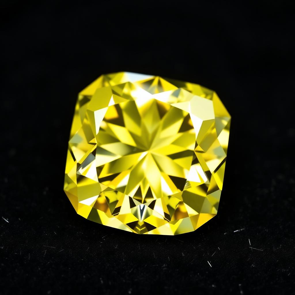 6.12 ct Fancy Vivid Yellow Radiant Diamond, GIA — Contemporary-era diamonds from the Elysian Antiques & Collectibles collection. Saturated Canary yellow, radiant cut, VS1.
