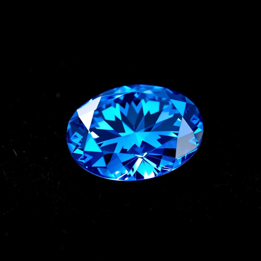 3.12 ct Fancy Intense Blue Oval Diamond, GIA — Contemporary-era diamonds from the Elysian Antiques & Collectibles collection. Exceptionally rare Fancy Intense Blue oval brilliant.