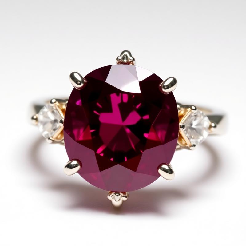Estate 2.19 ct Burmese Ruby, Marquise & Diamond Ring